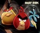 Otros tres pájaros del videojuego de los Pájaros Furiosos, Angry Birds