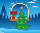 Árbol de Navidad decorado