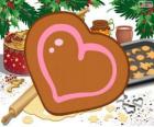 Galleta con forma de corazón