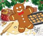 Galleta decorada de hombre de jengibre