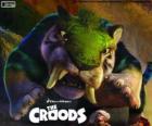 El tigre verde, un tigre dientes de sable de Croods