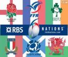 Torneo de las Seis Naciones de rugby con los participantes: Francia, Escocia, Inglaterra, Gales, Irlanda e Italia