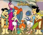 Las familias de Pedro Picapiedra y Pablo Mármol, protagonistas principales de las aventuras de Los Picapiedra