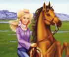 Barbie con un precioso caballo