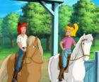 Bibi y Tina, dos chicas muy aficionadas a los caballos