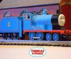 Edward, la locomotora de color azul tiene el número 2