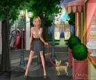 Oh My Dollz paseando al perro