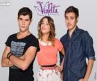 Violetta con Diego y Tomas