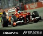 Fernando Alonso - Ferrari - Gran Premio de Singapur 2013, 2º Clasificado
