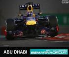 Sebastian Vettel celebra su victoria en el Gran Premio de Abu Dhabi 2013