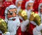 Figura de Papá Noel de chocolate