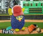 Furby juega a beisbol