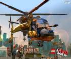 Un helicóptero de la película Lego