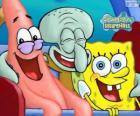Bob Esponja y sus amigos, Patricio Estrella y Calamardo Tentáculos