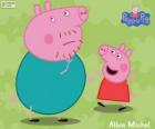 Peppa Pig con su padre