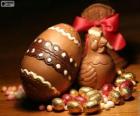 Huevos y gallina de Pascua