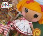 Spot Splatter Splash de Lalaloopsy con su mascota, una cebra