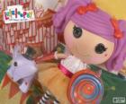 Una muñeca de Lalaloopsy, Peanut Big Top con su mascota, un elefante