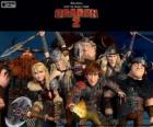 Los jóvenes vikingos de Cómo entrenar a tu dragón 2