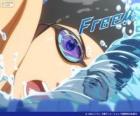 Haru  en la piscina