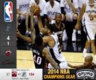 2014 NBA Finales, 5º Partido,  Miami Heat 87 - San Antonio Spurs 104