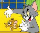 El gato Tom atrapa al ratón Jerry