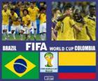 Brasil - Colombia, cuartos de final, Brasil 2014