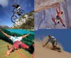 Varios deportes extremos y de aventura