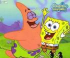 Bob Esponja y Patricio muy contentos
