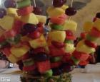 Brocheta de fruta