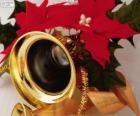 Campana adornada para la Navidad