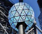La bola del Año Nuevo, Times Square, Manhattan, Nueva York
