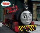Victor es el jefe de los talleres ferroviarios de Sodor