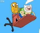 Finn y Jake volando