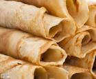Los creps están hechos principalmente de harina, se pueden rellenar con todo tipo de ingredientes dulces o salados. Originarios de la Bretaña (Francia)