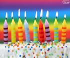 Nueve velas encendidas para celebrar el noveno aniversario