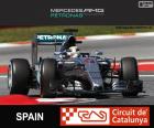 Lewis Hamilton, Mercedes, Gran Premio de España 2015, segundo puesto
