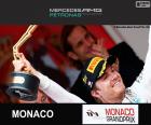 Nico Rosberg celebra su victoria en el Gran Premio de Mónaco 2015
