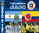 Cuartos de final, Argentina vs Colombia, Copa América Chile 2015