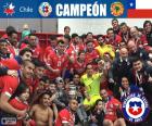 La selección nacional de Chile campeona de la Copa América de 2015. Derrotó a la final a la selección argentina en la tanda de penaltis