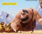 Minions con el cavernícola