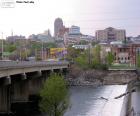 Allentown, sede del condado de Lehigh, Pensilvania en los Estados Unidos. Situada a orillas del río Lehigh