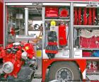 Equipo camión de bomberos