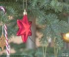 Estrella roja de Navidad