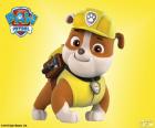 Rubble lo sabe todo sobre monopatines y tablas de snowboard. Es el encargado de la excavadora. Paw Patrol
