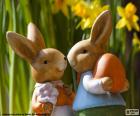 Dos conejos de Pascua