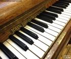 Teclas de piano clásico 
