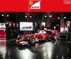 Scuderia Ferrari 2016, formado por Sebastian Vettel, Kimi Räikkönen y el nuevo Ferrari SF16-H