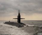 Submarino en la superficie