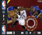 Finales de la NBA 2016, 3er Partido, Golden State Warriors 90 - Cleveland Cavaliers 120